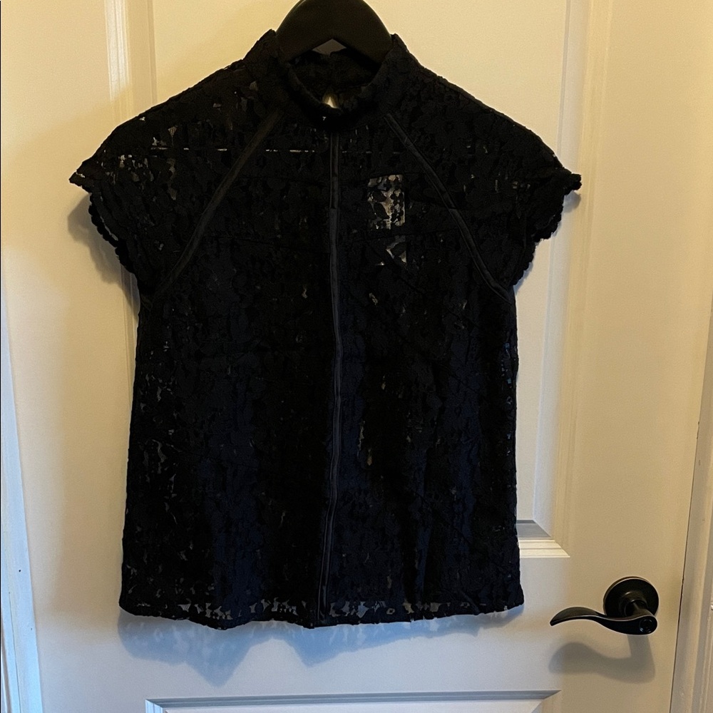 Nicole Black Lace Top
